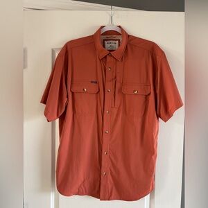 Poncho Outdoors Original The Tybee Performance Shirt Medium salmon color.